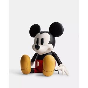 COACH x DISNEY Mickey Mouse Leather Plush Doll Large